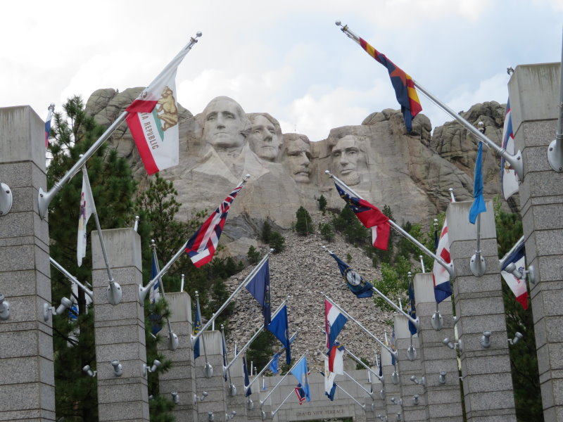 The Presidents from the walk depicting all the State joining dates and State flags